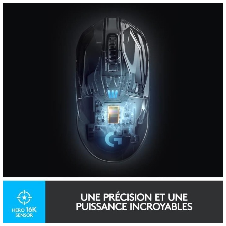 LOGITECH G - Souris Gamer Sans Fil G903 LIGHTSPEED - Noir