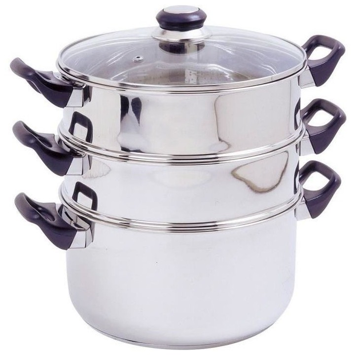 CREALYS 503443 cuit vpeur inox d24cm + couvercle induction