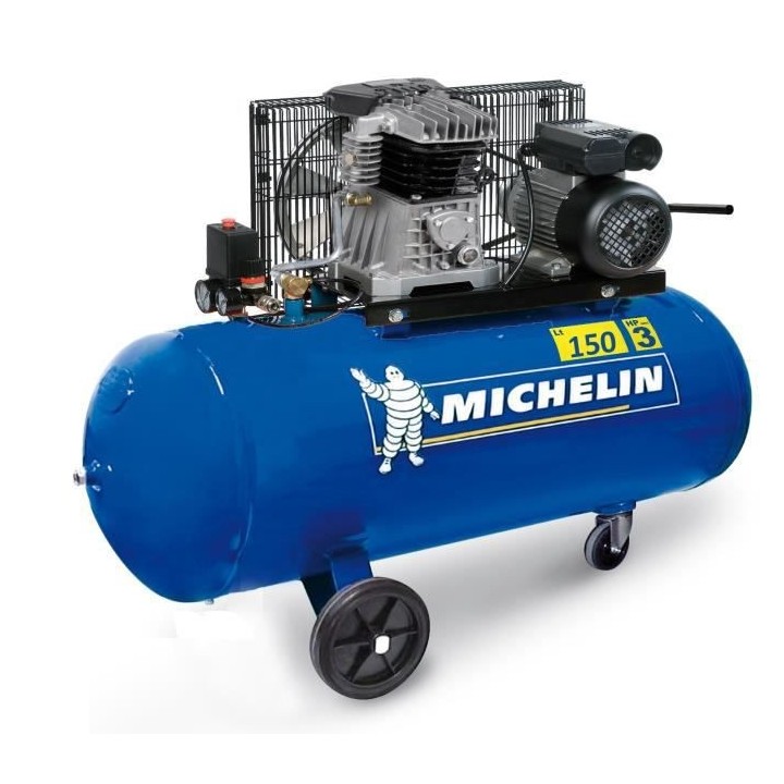 MICHELIN Compresseur a courroie 150L - 3 CV - 10 bars - 2850tr/min