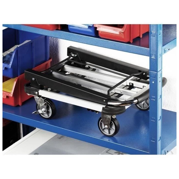 MEISTER Chariot plate forme pliant aluminium 150kg