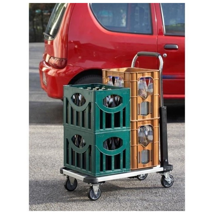 MEISTER Chariot plate forme pliant aluminium 150kg