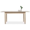 Table a manger extensible de 6 a 10 personnes - Classique - Décor chene - COBURG - L 137-177 x l 80 x H 76,5 cm