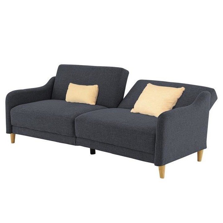 ANGELES Canapé convertible Clic-Clac 3 places contemporain - Tissu gr