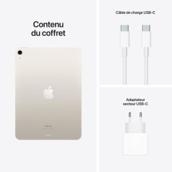 Apple - iPad Air (2022) - 10,9 - WiFi  - 256 Go - Lumiere stellaire