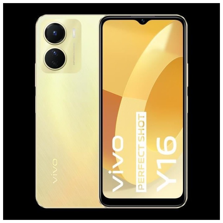 VIVO Y16 128Go 4G Or Étincelant