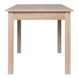 Table a manger extensible de 6 a 10 personnes - Classique - Décor chene - COBURG - L 137-177 x l 80 x H 76,5 cm