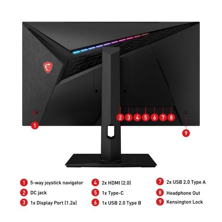 Ecran d'ordinateur - MSI - Optix MAG281URV - 28 - 60 Hz