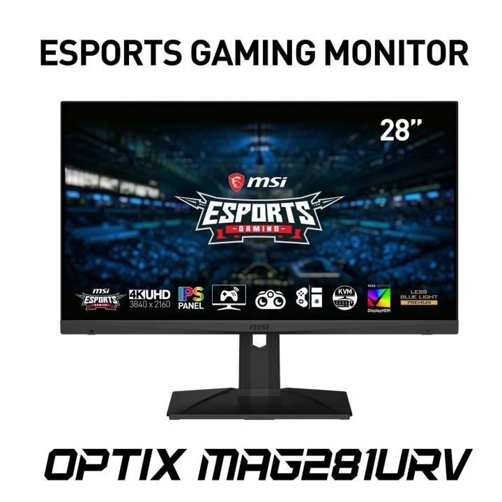 Ecran d'ordinateur - MSI - Optix MAG281URV - 28 - 60 Hz