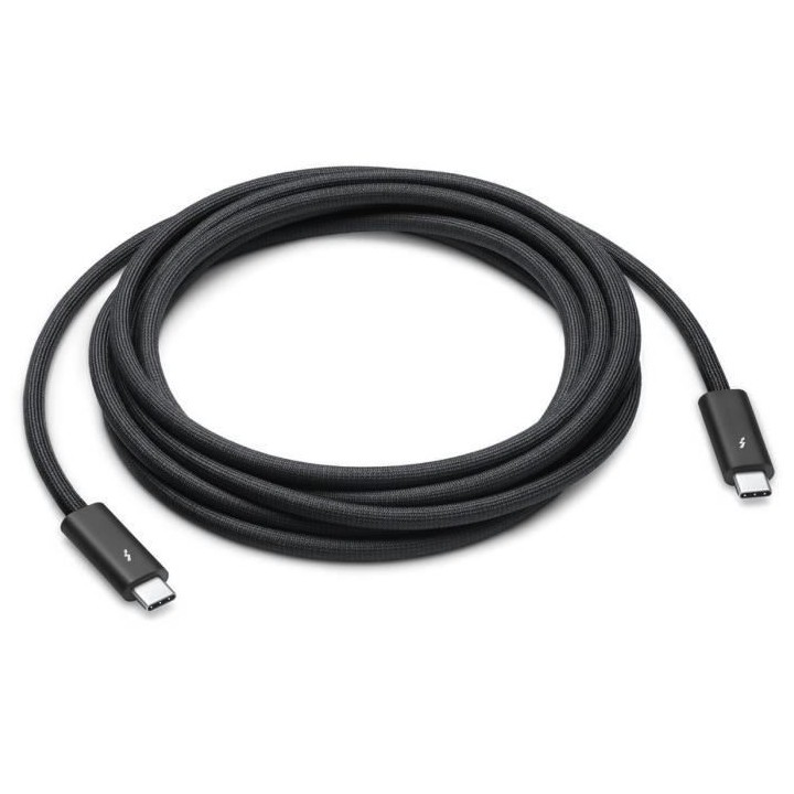 Câble d'alimentation Apple Thunderbolt 4 Pro 3 m Noir