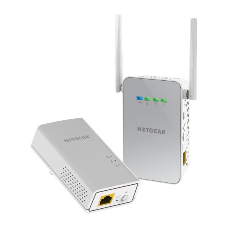 NETGEAR Pack de 2 Adaptateurs CPL Gigabit 1000 + Wifi PLW1000-100PES