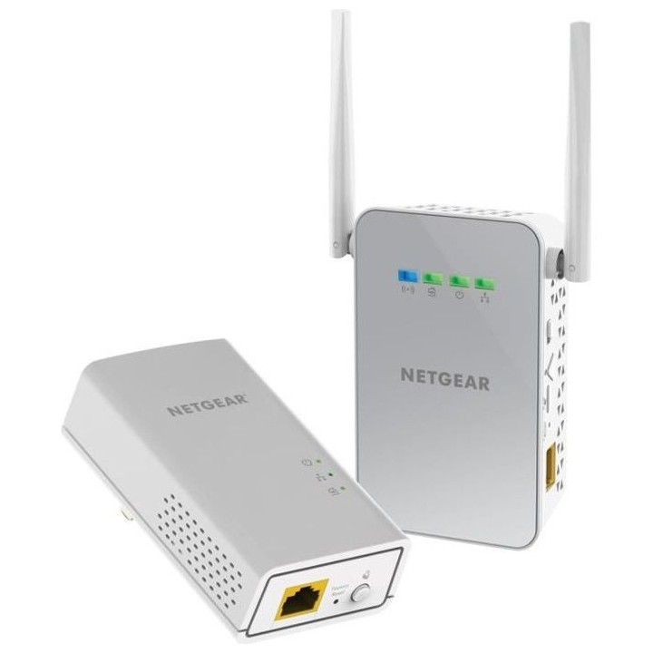 NETGEAR Pack de 2 Adaptateurs CPL Gigabit 1000 + Wifi PLW1000-100PES