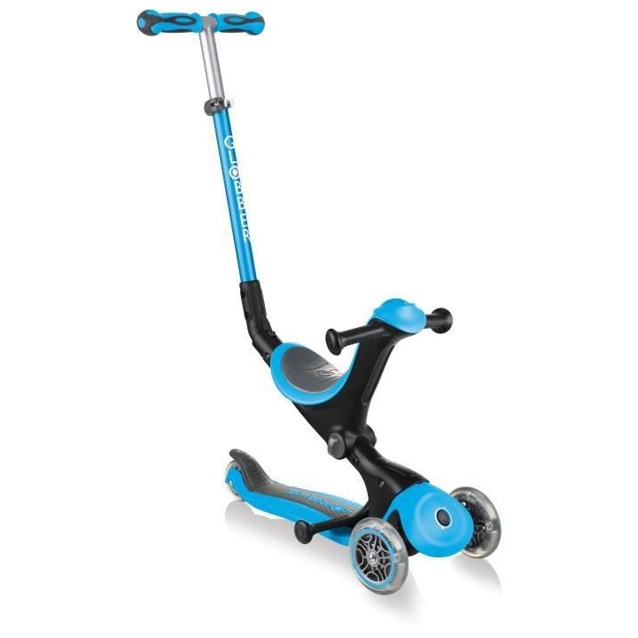GLOBBER Trottinette convertible Go Up Deluxe - Bleu ciel