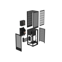 NZXT Boîtier PC H1 Black/Black (small ITX case + PSU 650W + 140mm AIO Watercooler)