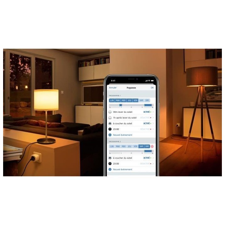 Prise intelligente EVE ENERGY - Compteur de consommation - Programmes