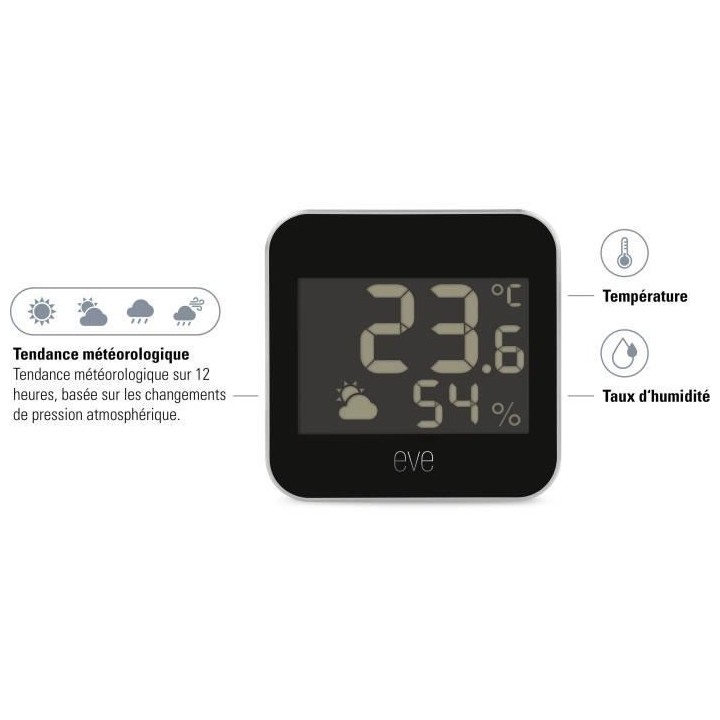 Station météo connectée EVE WEATHER - Technologie Apple HomeKit Blu