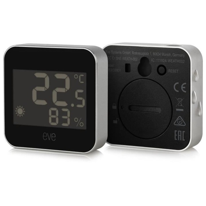 Station météo connectée EVE WEATHER - Technologie Apple HomeKit Blu
