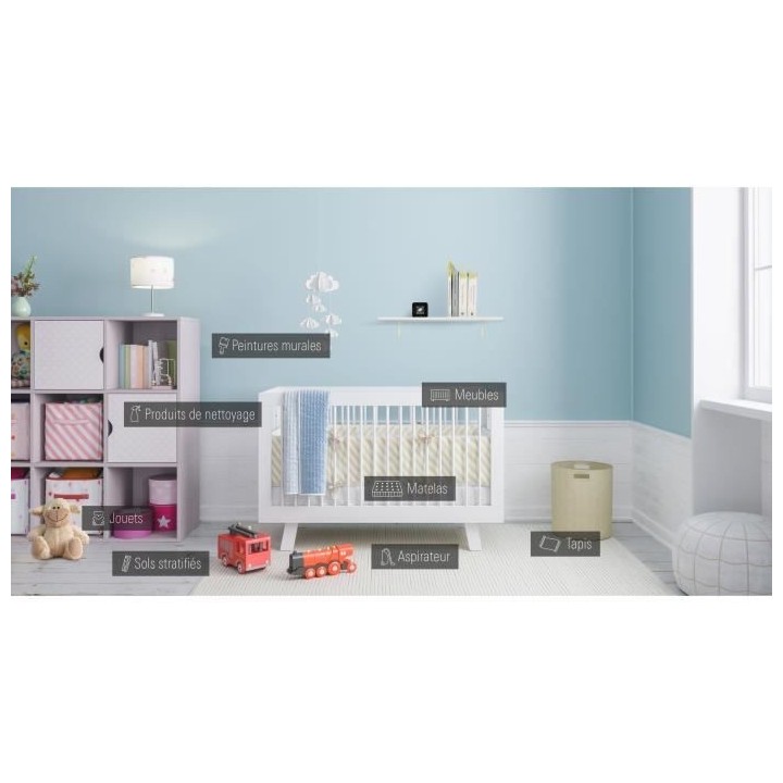 Capteur de qualité de l'air intérieur EVE ROOM - Technologie Apple H