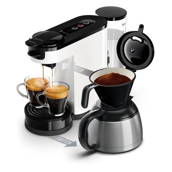 Machine a café 2 en 1 SENSEO Switch Philips HD6592/05, 2 en 1 avec fi
