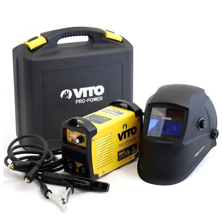 VITO Poste a souder inverter V140 - Livré avec cagoule électronique