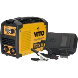 VITO Poste a souder inverter V140 - Livré avec cagoule électronique 9 / 13, gant de soudeur anti-chaleur et lot électrodes 2,