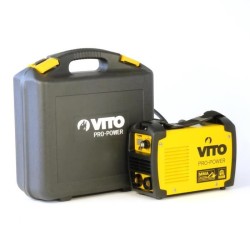 VITO Poste a souder inverter V140 - Livré avec cagoule électronique 9 / 13, gant de soudeur anti-chaleur et lot électrodes 2,