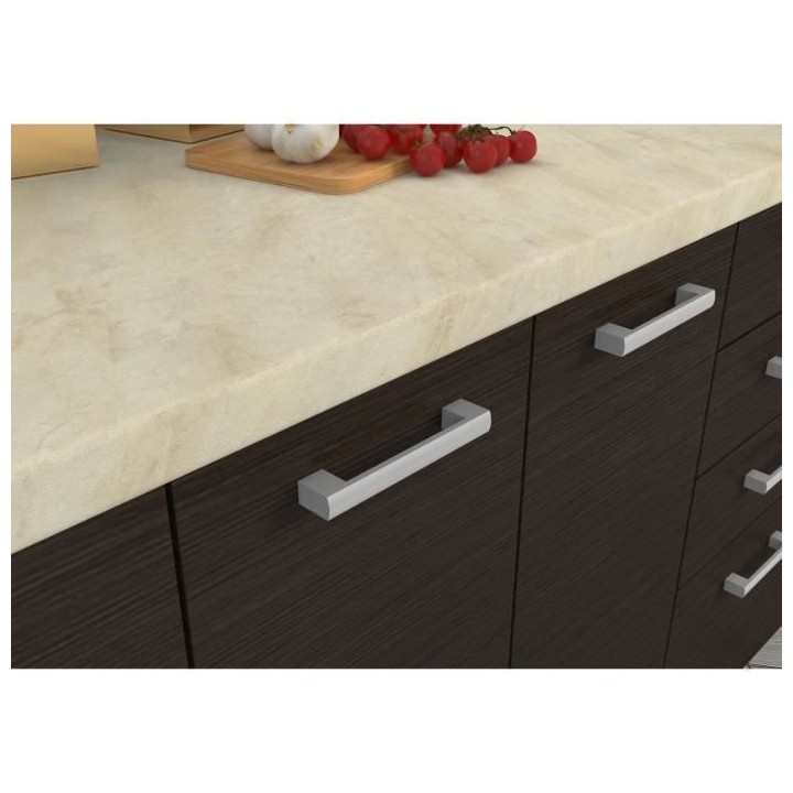 CHAMONIX Plan de travail Stratifié - L 240 cm - Ep 28 mm - Beige mat