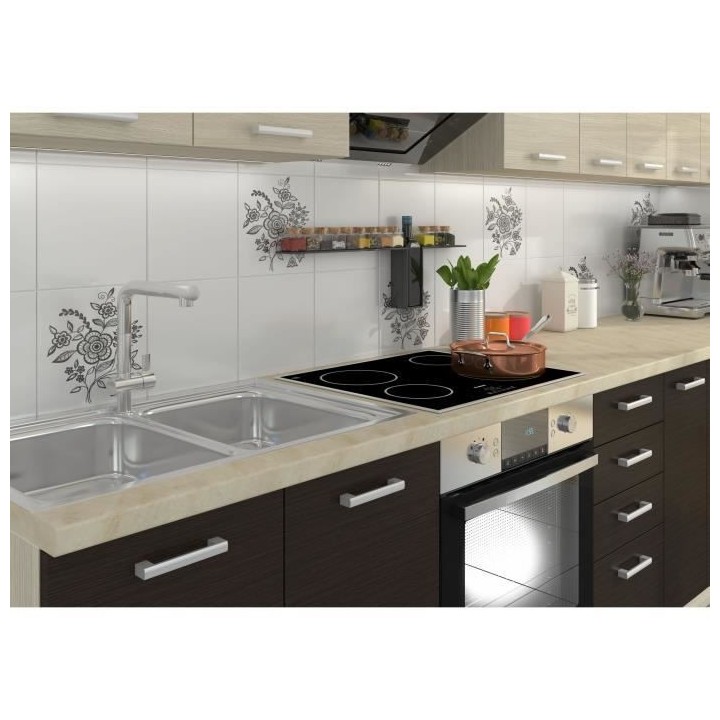 CHAMONIX Plan de travail Stratifié - L 240 cm - Ep 28 mm - Beige mat