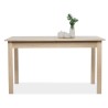 Table a manger extensible de 6 a 10 personnes - Classique - Décor chene - COBURG - L 137-177 x l 80 x H 76,5 cm