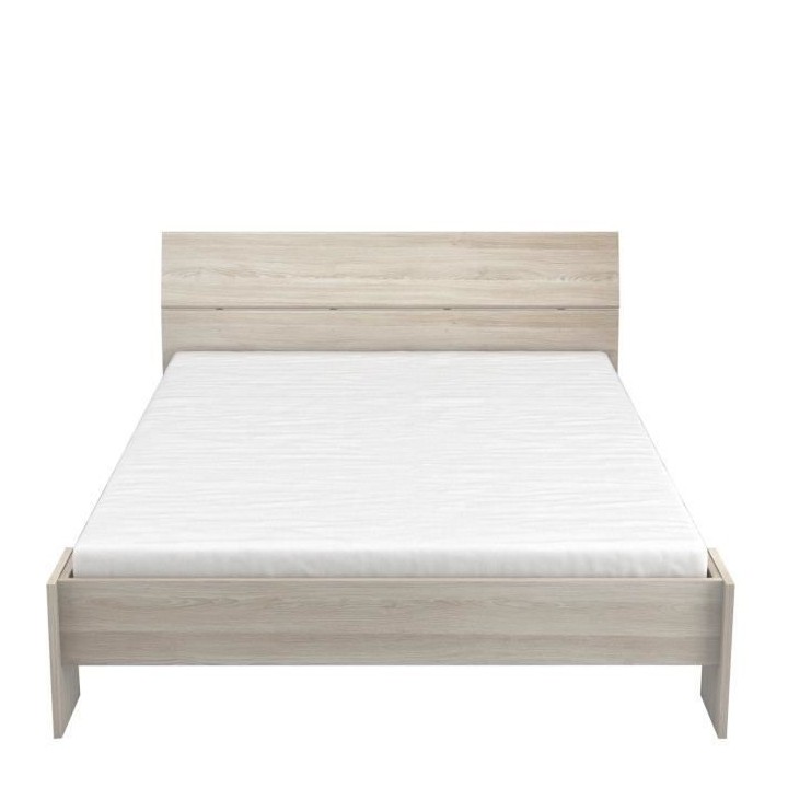 DEMEYERE Ensemble Lit 140x190 cm + Armoire 3 portes + 2 chevets - Déc