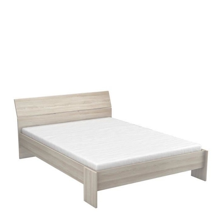 DEMEYERE Ensemble Lit 140x190 cm + Armoire 3 portes + 2 chevets - Déc