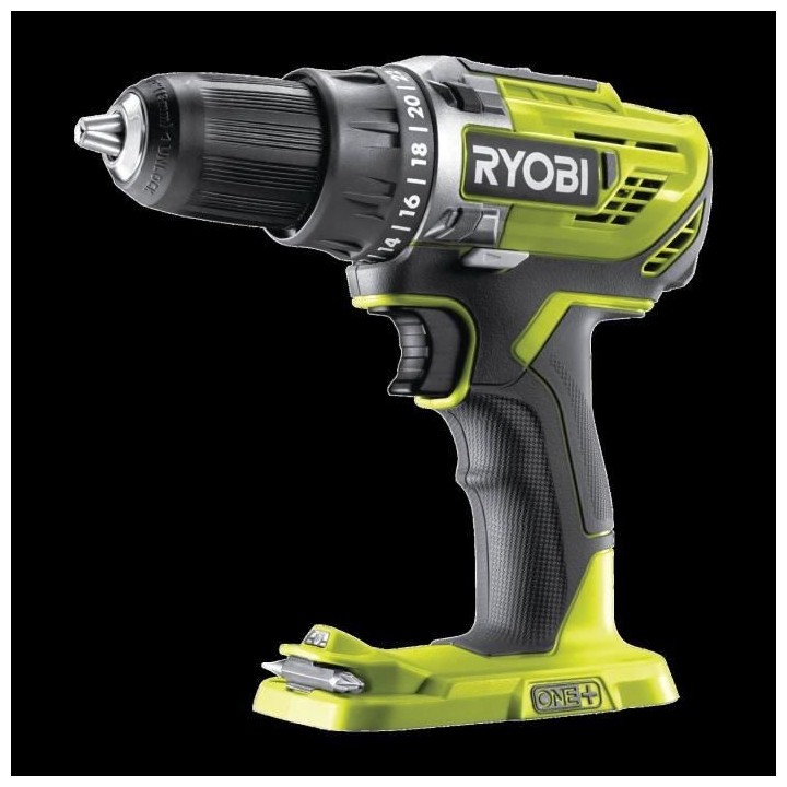 Perceuse-Visseuse sans fil Ryobi One+ R18DD3-0 - 2 vitesses - 50Nm - l