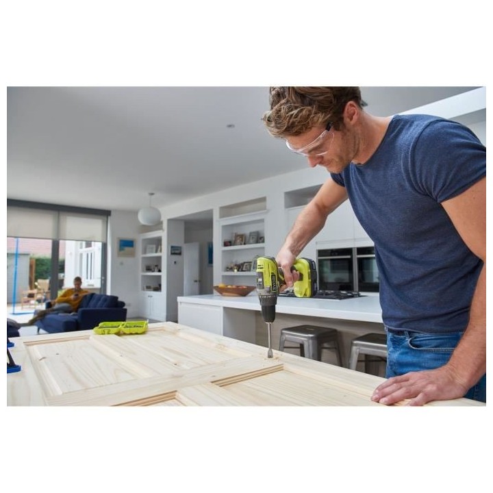 Perceuse-Visseuse sans fil Ryobi One+ R18DD3-0 - 2 vitesses - 50Nm - l