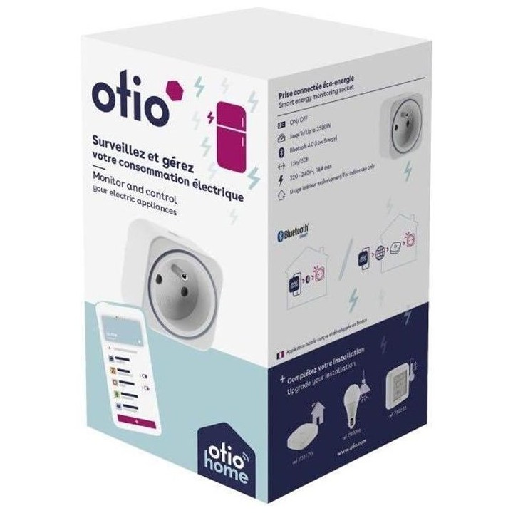 OTIO Prise connectée éco-énergie Bluetooth -