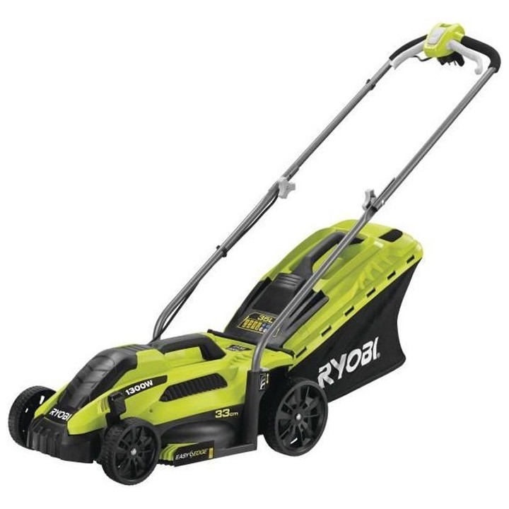 Tondeuse électrique 1300W 33cm de coupe RYOBI RLM13E33S - 5 réglages