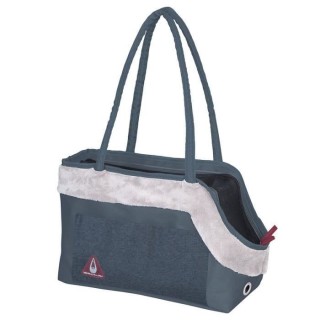 DUVO+ Sac de transport Paris Pet Bag Chic - Bleu - 40 x 19 x 26 cm - 0