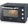 SEVERIN TO 2073 Four posable XXL a Chaleur Tournante 60 L avec pierre a pizza et tournebroche, 2 200 W, Minuteur 120 min, Noir/I