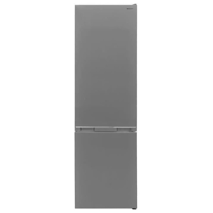 SHARP Réfrigérateur congélateur bas- 270 L - Froid ventilé - Silve