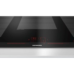 SIEMENS EX975LXC1F Plaque de cuisson induction - 5 zones - 11100 W max - L 91,2 x P 52 cm - Revetement verre - Noir - Profil ino