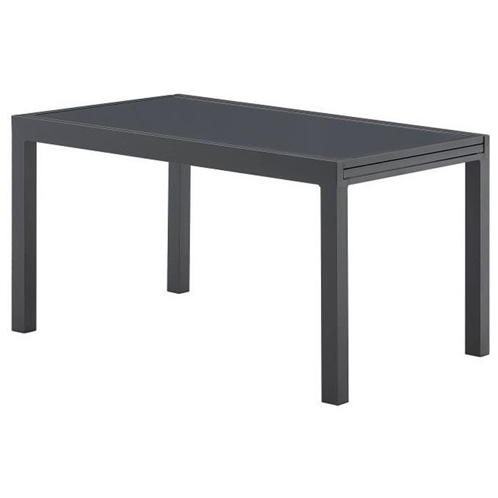 Table de jardin extensible 4 a 10 personnes - 135-270 x 90 x H.75 cm -