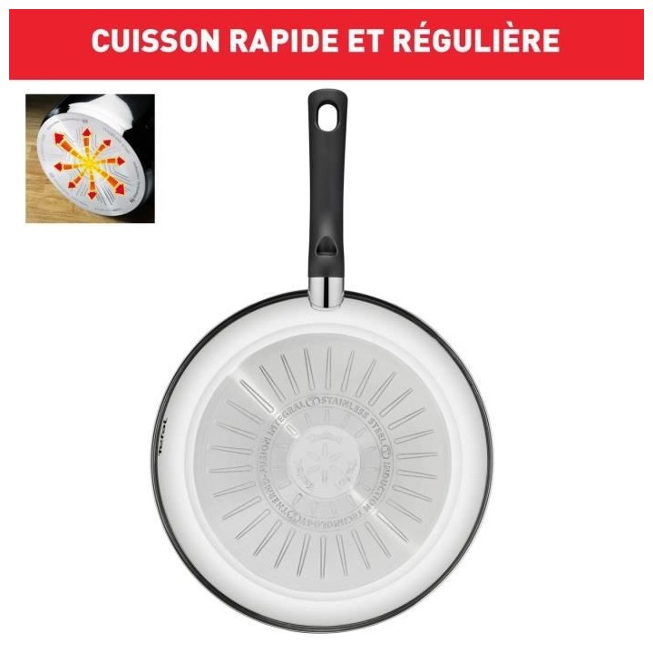 TEFAL B818S804 Delicious Batterie de cuisine inox 8 pieces Casserole,