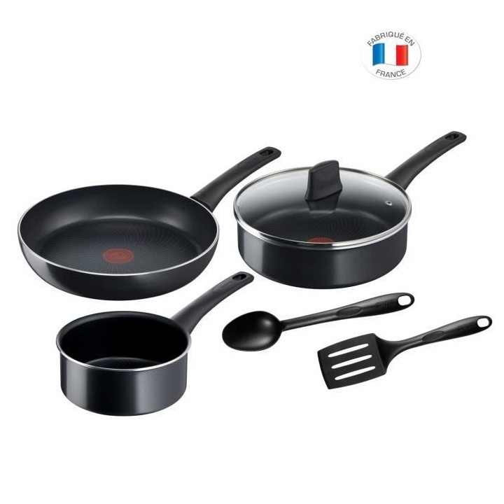 Tefal C2789602 Batterie de cuisine 6 pieces, Casserole, Poele, Sauteus