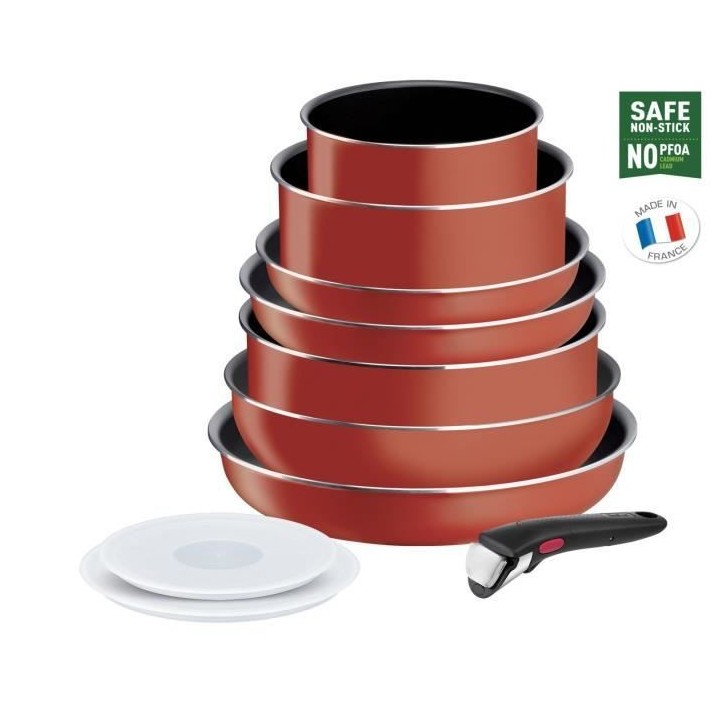 TEFAL INGENIO L1529402 Batterie de cuisine?10 pieces, Sauf induction,