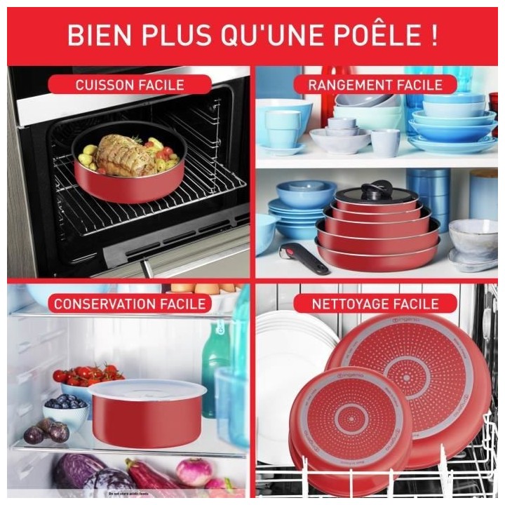TEFAL INGENIO L1529402 Batterie de cuisine?10 pieces, Sauf induction,