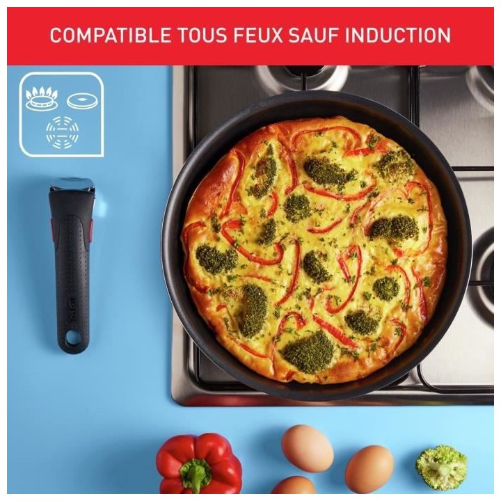 TEFAL L1579102 Ingenio Easy Cook N Clean Batterie de cuisine 10 pieces