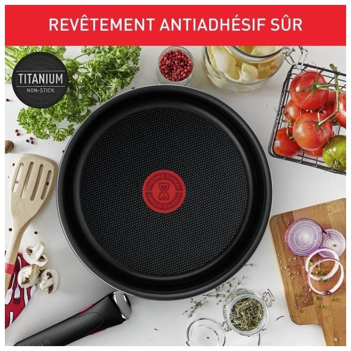 TEFAL L1579102 Ingenio Easy Cook N Clean Batterie de cuisine 10 pieces