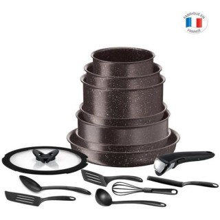 TEFAL L6789102 Ingenio extreme Batterie de cuisine 15 pieces - Marron