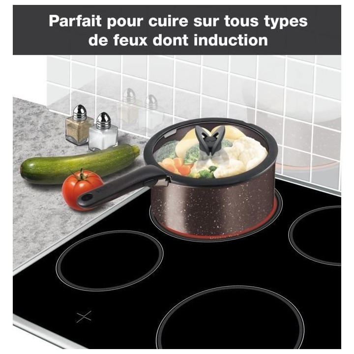 TEFAL L6789102 Ingenio extreme Batterie de cuisine 15 pieces - Marron