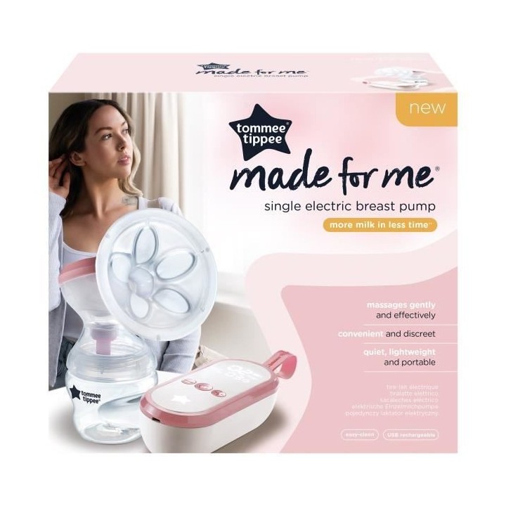 Tommee Tippee Tire-lait Électrique Simple Made for Me, Rechargeable p