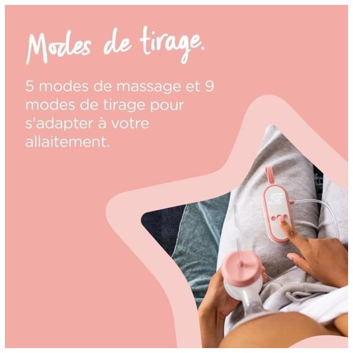 Tommee Tippee Tire-lait Électrique Simple Made for Me, Rechargeable p