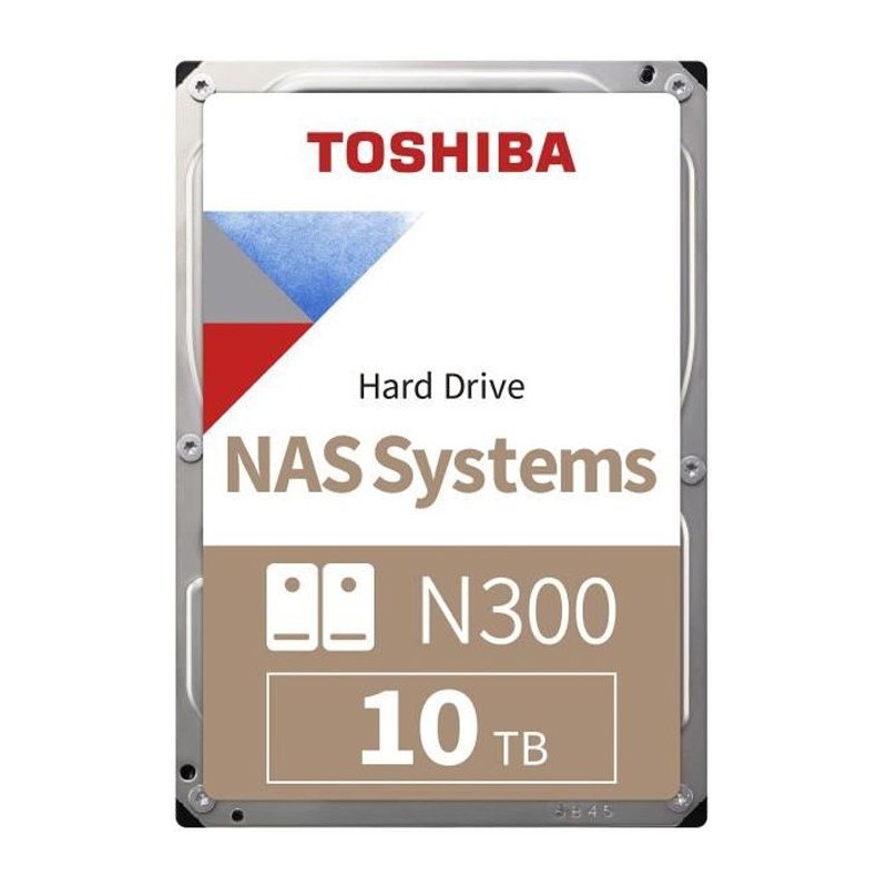 TOSHIBA N300 High-Reliability Hard Drive Disque dur interne - 10 To - 256 Mo - NAS - 3,5 - 7200 tpm